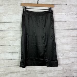 Universal Standard Satin Swing Skirt Black Size 00